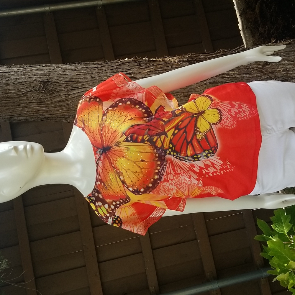 Fly Like a Butterfly Top!!🦋🧡